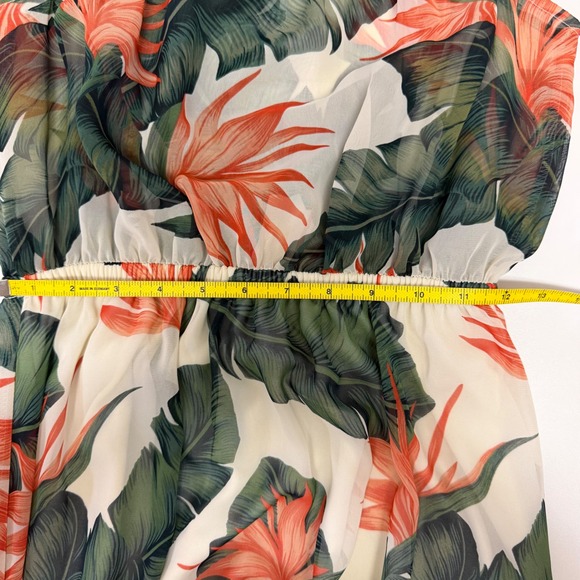 Show Me Your Mumu Hacienda Tropical Maxi Dress Large Green Orange Floral - Picture 10 of 11